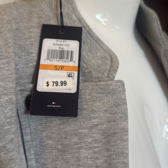 NWT Tommy Hilfiger size small Women's Gray Double-Breasted Jacket - Picture 4 of 4